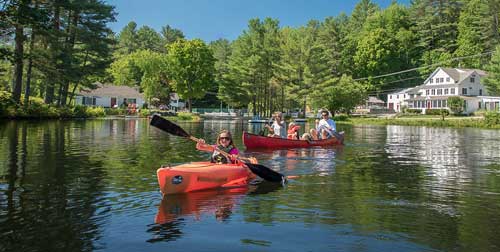 Family Paddling Purity Spring Resort Madison New Hampshire