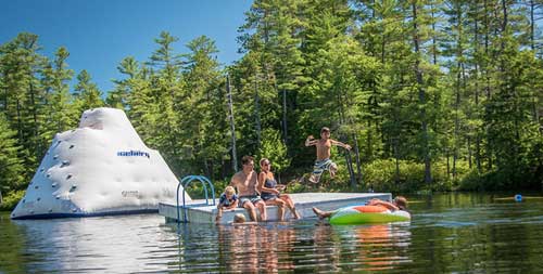 Swimming Platform Purity Spring Resort Madison New Hampshire