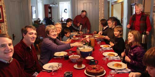 Family Breakfast - Liberty Hill Farm Inn - Rochester, VT