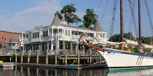 View from the Harbor - Grand Harbor Inn - Camden ME