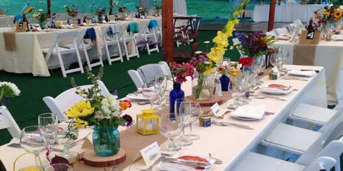 Outdoor Wedding Reception - Inn at Diamond Cove - Portland, ME