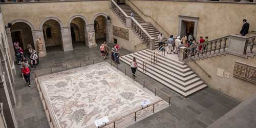 Atrium & Roman Mosaic - Worcester Art Museum - Worcester MA