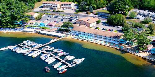 Waterfront Aerial View - Naswa Resort - Laconia, NH