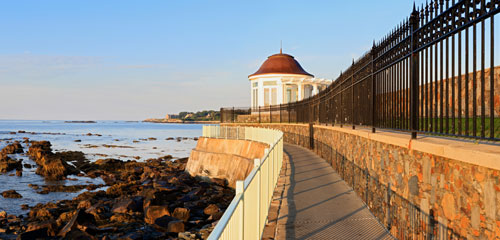 Cliff Walk in Newport, RI