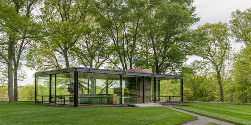 The Glass House Exterior New Canaan CT