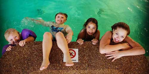 Kids in Pool - Lafayette's Oceanfront Resort - Wells Beach, ME