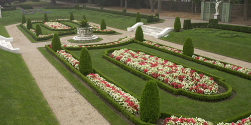 Garden at The Elms Mansion - Newport, RI - Photo Credit John Corbett & Preservation Society of Newport County