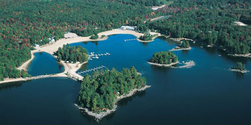 Aerial View - Point Sebago Golf Resort - Casco, ME