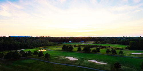 Golf Course at Dawn - Point Sebago Golf Resort - Casco, ME