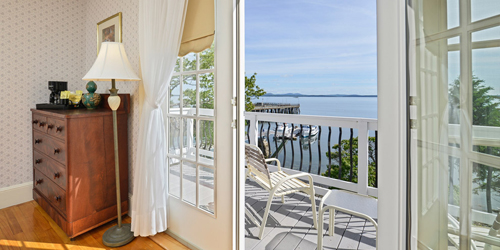 Harbor View from Deck - Atlantic Oceanside Hotel & Event Center - Bar Harbor, ME