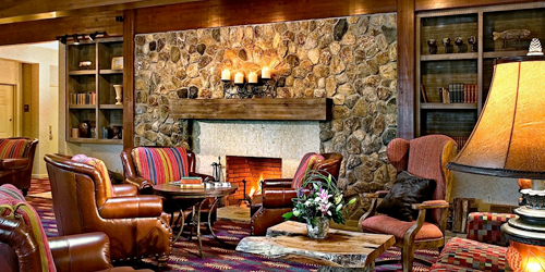 Lobby Sitting Area & Fireplace - The Wolfeboro Inn - Wolfeboro, NH
