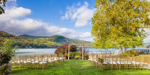 Terrace Patio - Lake Morey Resort - Fairlee, VT