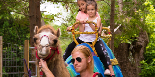 Girls Camel Ride - Roger Williams Park Zoo - Providence, RI