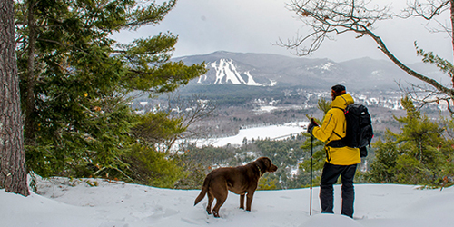 Snow Hiking with Best Friend - Mt. Washington Valley Chamber of Commerce