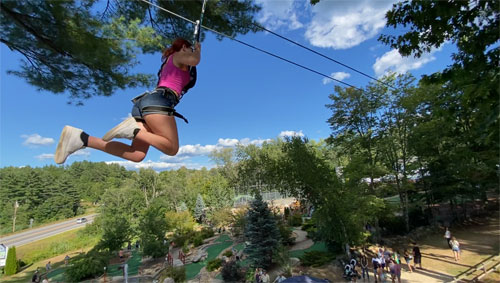 Zip Line - Chuckster's Family Fun Park - Chichester, NH