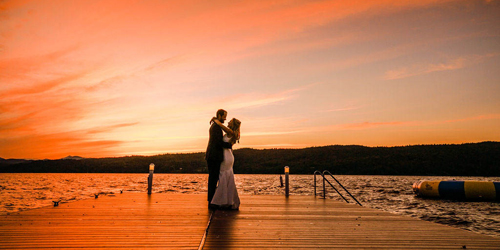 Sunset Bride & Groom - Basin Harbor - Vergennes, VT