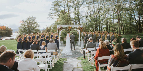 Outdoor Wedding Ceremony - Basin Harbor - Vergennes, VT