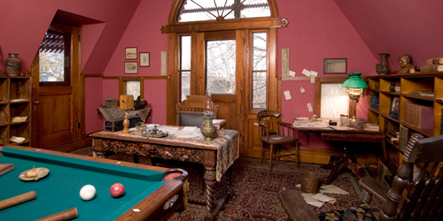 Billiards Room - Mark Twain House & Museum - Hartford, CT - Photo Credit John Groo