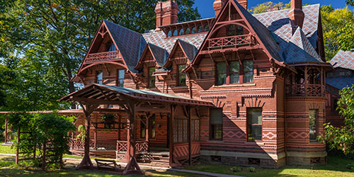 Exterior View of the Mark Twain House & Museum - Hartford, CT