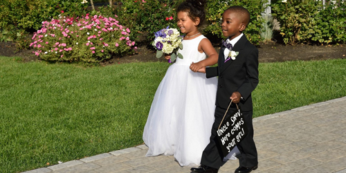 Flower Girl & Boy - Village by the Sea - Wells, ME - Photo Credit Double Take Photography