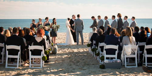 Beach Wedding Ceremony - Winnetu Oceanside Resort - Edgartown, MA
