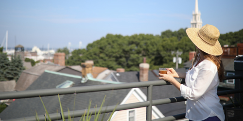 Balcony View - Mill Street Inn - Newport, RI