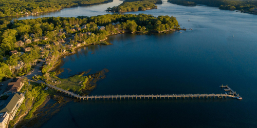 Aerial View - Sheepscot Harbor Vacation Club - Edgecomb, ME