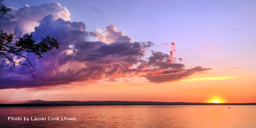 Lake Champlain Sunset - Photo Credit Laurel Lhowe