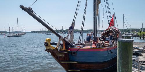 Onrust at the Dock - Connecticut River Museum - Essex, CT