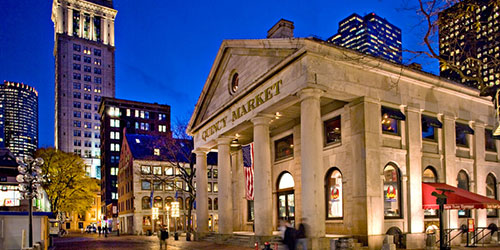 Faneuil Hall Marketplace in Boston, MA - Photo Credit Meet Boston
