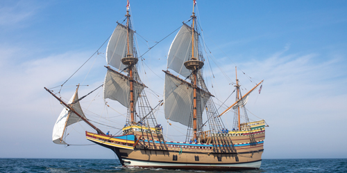 Mayflower II - Photo Credit Plimoth Patuxet - Plymouth County, MA