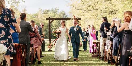 Outdoor Wedding Ceremony - Grafton Inn - Grafton, VT - Photo Credit Colette Kulig Photography
