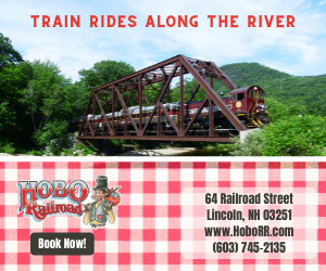 The Hobo Railroad - Lincoln, NH - Train Rides Along the River! Click here to book your trip now.