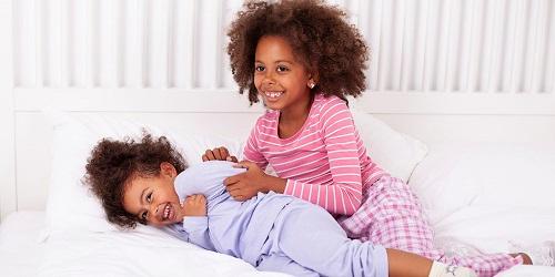 Kids on the Bed - Brenton Hotel - Newport, RI