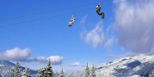 Winter Zip Line - Alpine Adventures - Lincoln, NH