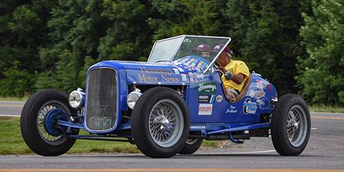 Blue Roadster - The Great Race - Warwick, RI to Fargo, ND