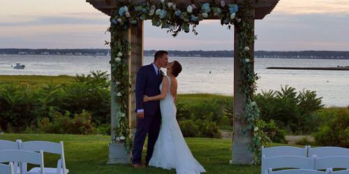 Wedding Couple at Harbor Lights Marina - Warwick, RI