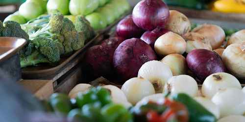 Veggies at Indoor Farmers Market - Top 30 Winter Farmers Markets in New England