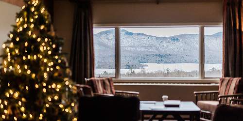Winter View from Indoors - Mountain Top Resort - Chittenden, VT - Photo Credit Idena Beach