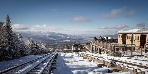 Winter Descent - Cog Railway - Mount Washington, NH