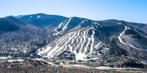 Winter Aerial View - Loon Mountain - Lincoln, NH