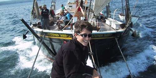 Hanging on the Stephen Taber - Maine Windjammers - Camden, ME