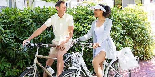 Biking Couple - Inn at Hastings Park - Lexington, MA