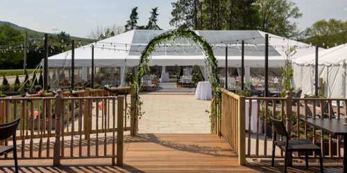 Outdoor Patio & Tent - The Wentworth - Jackson Village, NH