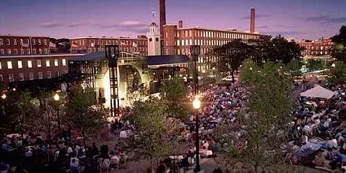 Evening View of the Lowell Summer Music Festival - Lowell, MA