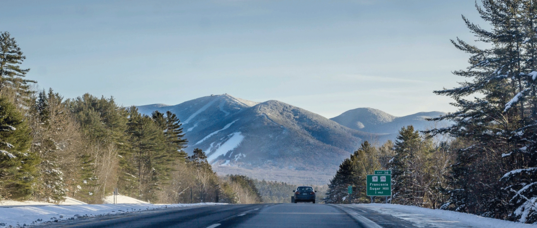 Snowy Highway near Franconia, NH - Photo Credit Stanton House Inn